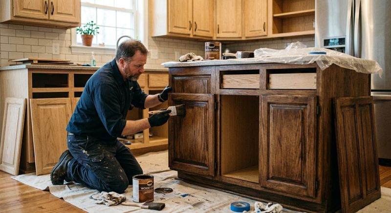 Kitchen Cabinet Staining in Indianapolis, IN
